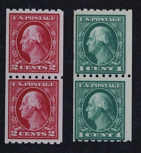 CKStamps: US Stamps Collection Scott#410 411 1c 2c Washington Mint NH OG