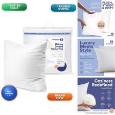Continental Bedding 50/50 Down Feather Throw Pillow Insert 26x26 1 Pack