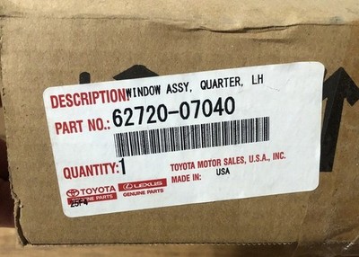 62720-07040 Toyota Window ASSY 6272007040 Genuine OEM Part for