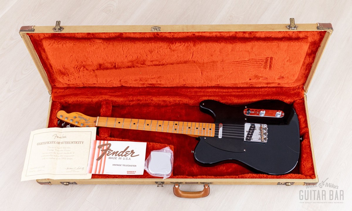 Fender Telecas American Vintage (1982製) 1982 Fender Fullerton '52 American Vintage Telecaster Black