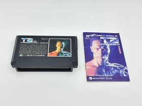 Terminator 2 T2 Famicom FC Box Manual Registration Card NTSC-J Japan Import