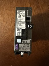 Siemens 15 A Dual Function Circuit Breaker AFCI/GFCI