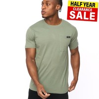 Crosshatch Portville Herren T-Shirt Urban GrüN Oliv Casual Komfort