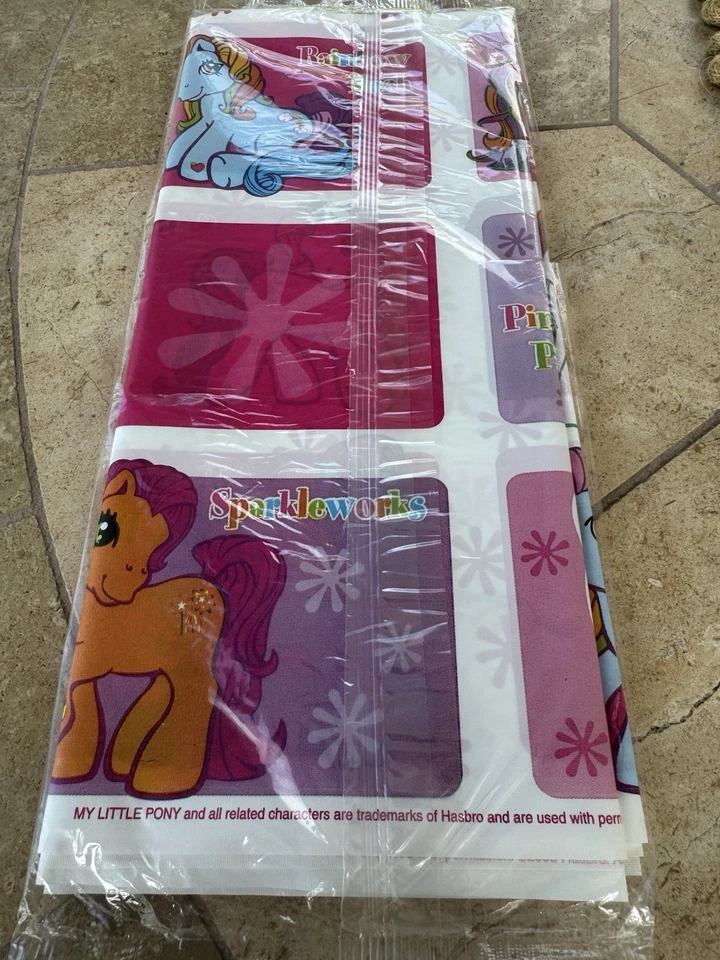 Mantel de plástico vintage My Little Pony American Greetings 2003 nuevo Foto 2 de 3