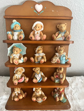 Cherished Teddies Monthly Friends To Cherish Complete 12 Month w Display