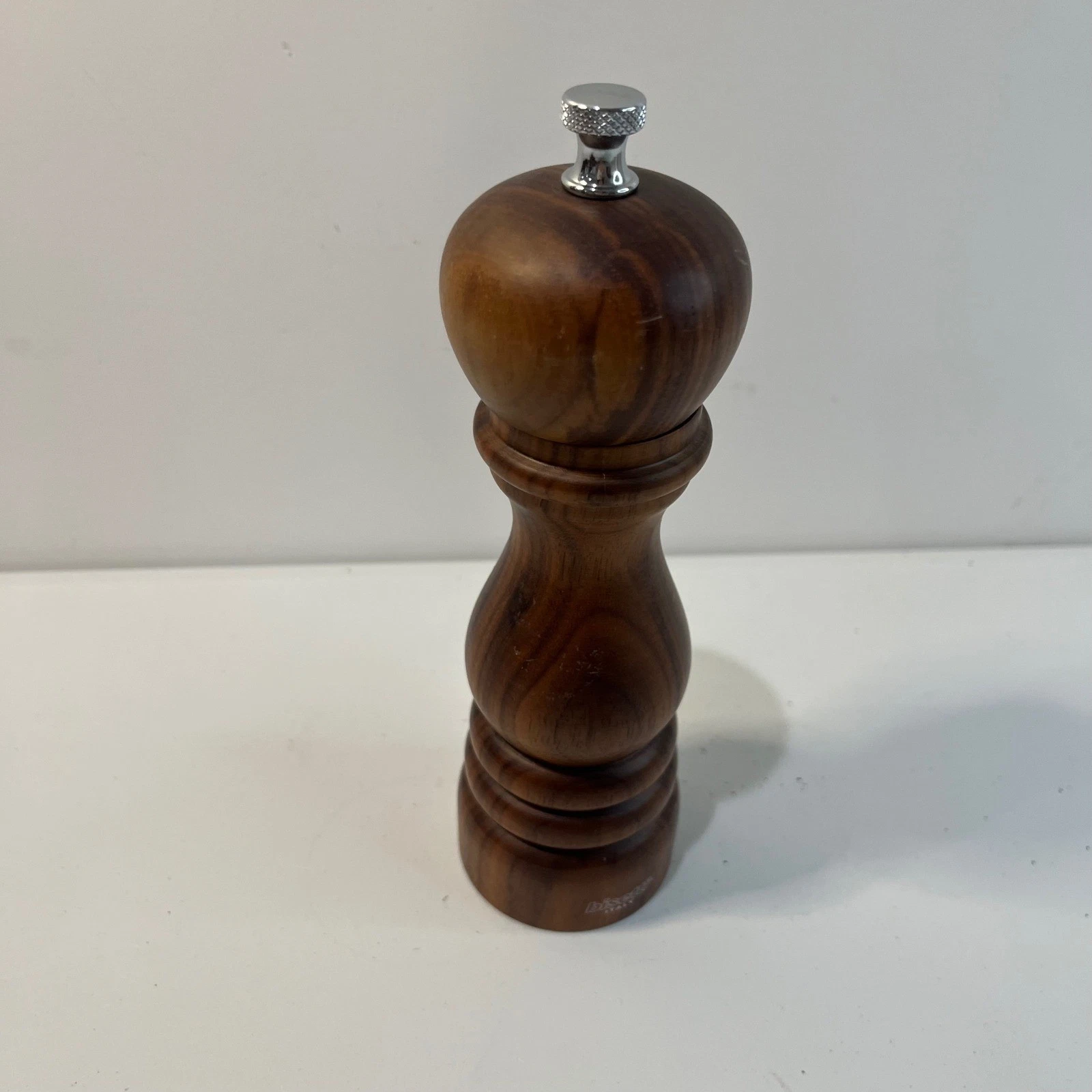 Bisetti Italy Wooden Pepper Mill Grinder Ceramic Grinding Mechanism MCM