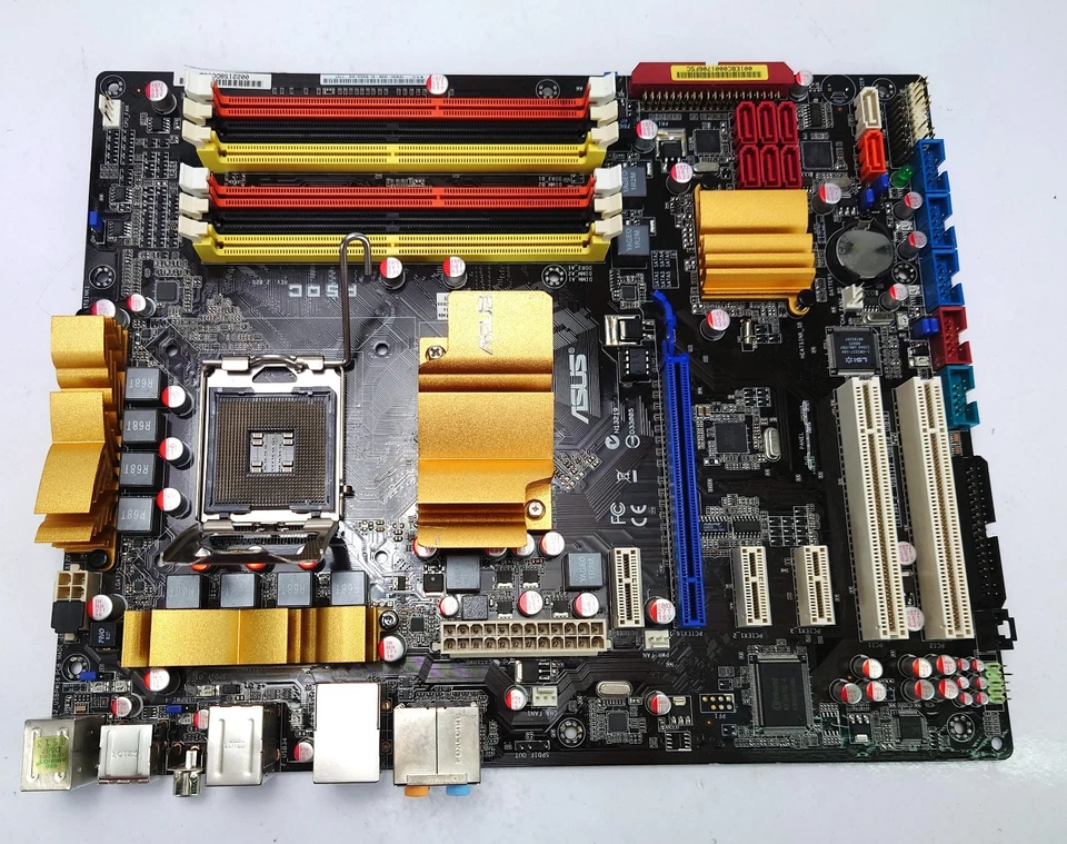 Placa madre ASUS P5QC Retro ATX P45 LGA 775 placa base C2D P4 DDR3 DDR2 sin probar - Imagen 2 de 3