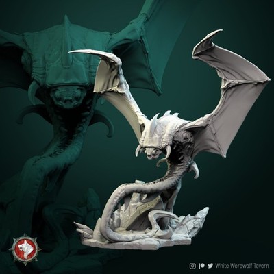 Cloaker Classic Monster, Aberration | 32mm Scale Unpainted Miniature D&D, TTRPGs