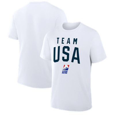 Men's  White Team USA  Prime Figure Skating Legacy T-Shirt
