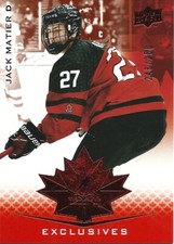 Jack Matier #38 - 2021 Team Canada Juniors - Base Exclusives - 248/250