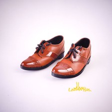 1/4MSD 1/3SD BJD Spliced Suit Shoes Pointed-toe Lace-up Ball Jointed Shoes Brown
