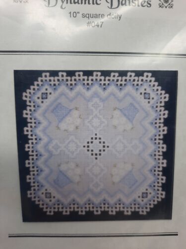 Vintage Designs By Rose Marie Dynamic Daisies Hardanger Doily Pattern 10 Inch - Picture 2 of 5