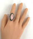Vintage Southwestern Sterling Silver Mother-of-Pearl Gemstone Ring Sz.6.5 Signed