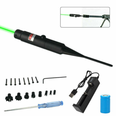 Green / Red Dot Laser Bore Sighter Kit For .177 to .50 Caliber Scope Collimator