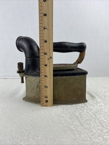 Antique Japanese IRON Steam clothes laundry Collectible Rare Home Decor Taisho - Picture 14 of 19