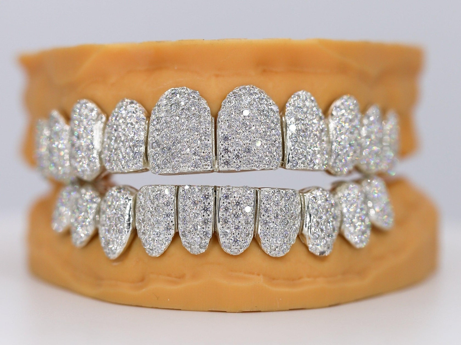 Custom Permanent Vvs Moissanite Diamond Grillz eBay