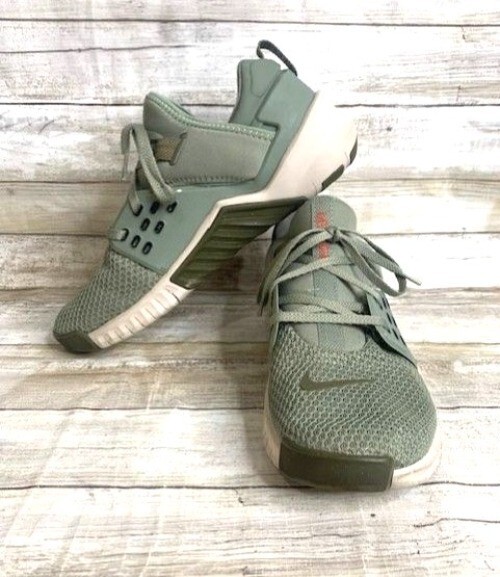 Nike Free Metcon Men's Training Shoes Size Green White Mesh Sneakers