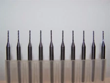 (10) - 1.00mm (.0394")  DIAMOND-CUT CARBIDE ROUTER BURRS, FT 4100-0394.256