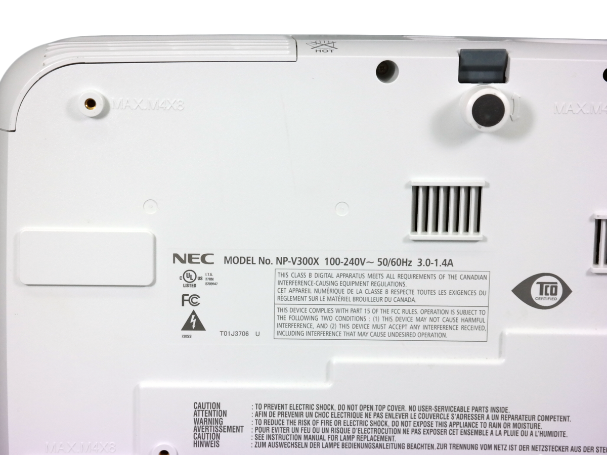 NEC NP-V300X DLP Projector Conference Room 3000 Lumens PC 3D NEC NP-V300X DLP Projector Conference Room 3000 Lumens PC 3D