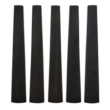 5x Violin Ebony Fingerboard with Nut 4/4 Size String Parts Wooden Natural Black