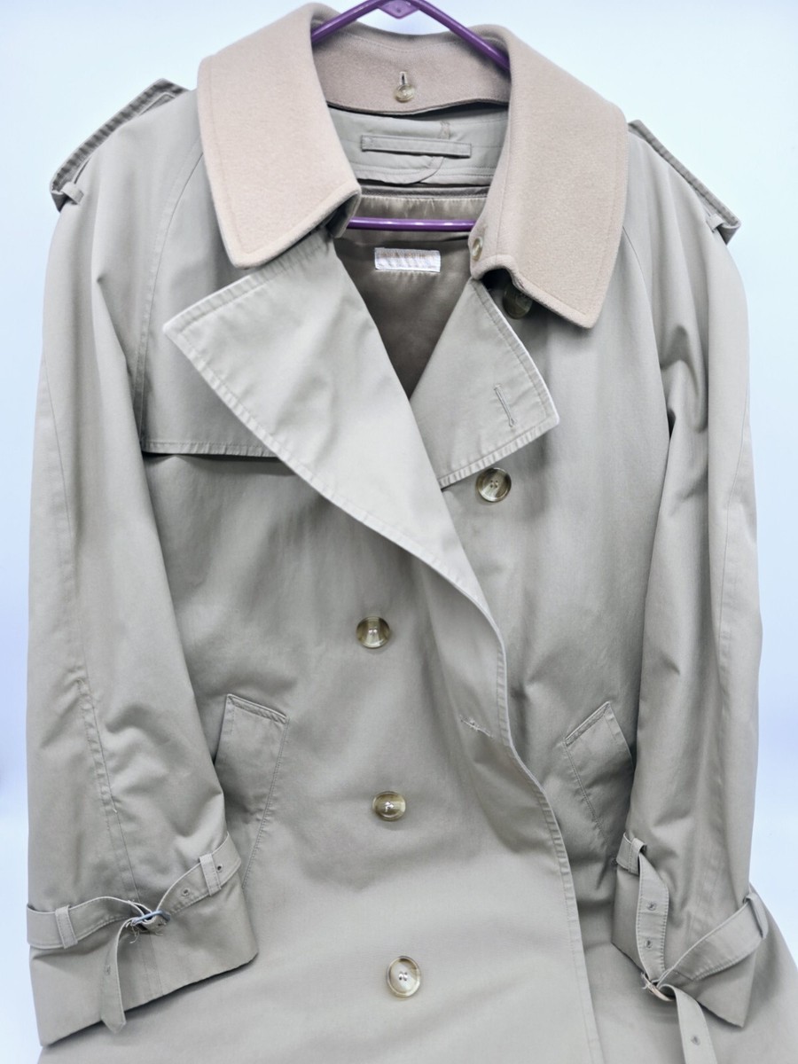 Vintage Brooks Brothers Double Breasted Trench RainCoat Gabardine