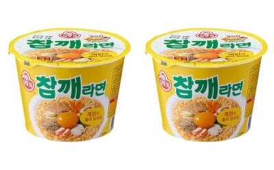Korean Instant Noodle OTTOGI CHAMKKE RAMYUN Big Size 2pack Cup Ramen Ramyun