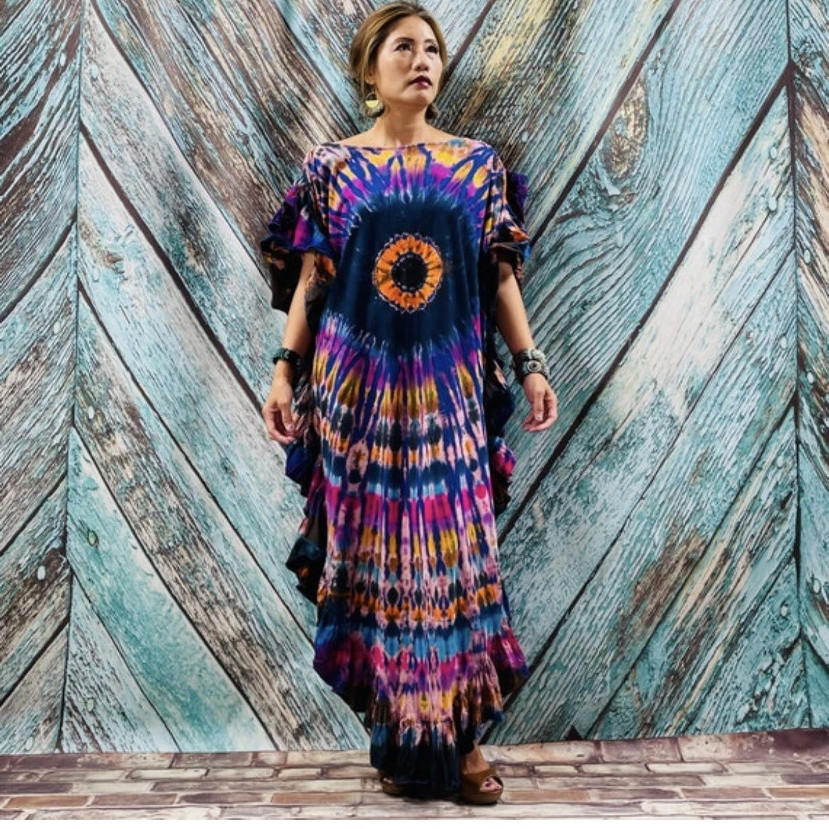 Plus Size Boho Dress, Plus Size Bohemian Dress, Cotton Dress, Plus