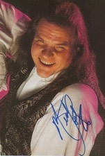 Meat Loaf autograph signed A4 magazine image