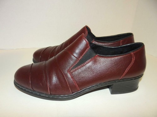 Maroon Leather Slip On Loafer Oxford 