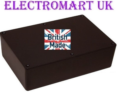 ABS SCHWARZ KUNSTSTOFF ELEKTRONIK PROJEKT BOX GEHÄUSE 220 X 150 X 64 MM