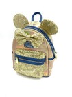 Loungefly Disney Parks 50th Anniversary Backpack Earidescent Gold Sequin Mini