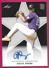 2020 Leaf Perfect Game National Baseball AUSTIN GRAUSE Black Autograph 26/50
