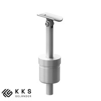 RohrstüTze Mit Gelenk HöHe Verstellbar FüR Rohr Ø42,4 X 2,0 / Ø42,4 Mm V2A