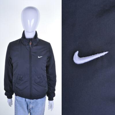NIKE Vintage Reversible 90s Puffa Jacket S 8-10 Quilted Padded Coat 1990s