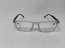 NAUTICA EYEWEAR N8183 970 54-18-145 CRYSTAL CLEAR GRAY FLEX HINGE EYEGLASS ZM56
