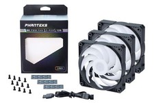Phanteks SK120 DRGB PWM FAN 3 Pack - 3x 120mm Fan, High Airflow Nine-blade Desig