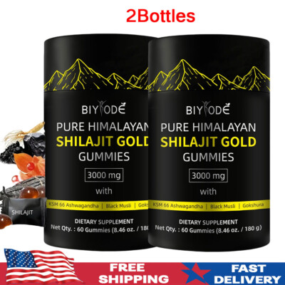 Himalayan Shilajit GOLD Gummies, Organic, Extremely Potent 3000 mg, Fulvic Acid