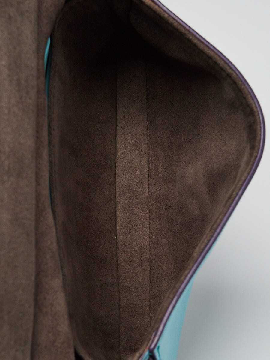 Fendi Multicolor Leather Ruffle Micro Double Bagu… - image 11