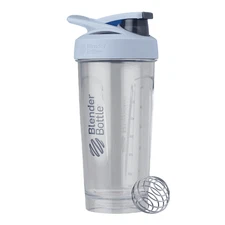 BlenderBottle Strada Tritan Plastic Shaker Bottle 28oz Clear/Blue