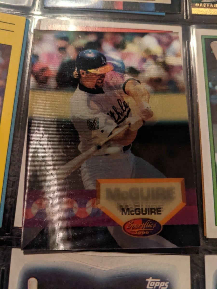 mark mcgwire holographic card Amazon.com: 1991 Upper Deck Baseball 1991 Hologram #174 Mark McGwire  Oakland Athletics Official MLB Trading Card From The UD Company :  Collectibles & Fine Art main image 0