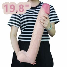 Extreme Big 19.8 Inch Dildo Female Sex Toy Huge Giant Penis Realistic Dong Cock