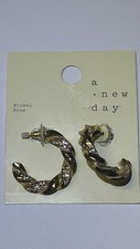 A New Day Earring Hoop Gold