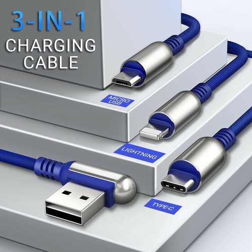 New iPhone Charger Cable For iPhone 11 7 8 Plus Xs XR 5 Data Sync Cord 4ft Blue - Picture 6 of 9