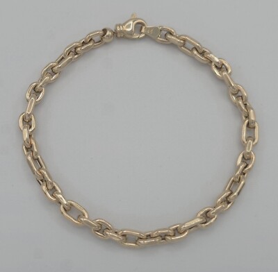 585 Gold Armband 19,5cm Anker 4,9mm Breit 14 Karat Gelbgold NEU 5,83g