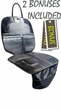 The Ultimate Car Seat Protector with Premium Kick Mat and Solid Sun Shade Includ