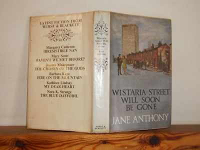 Wistaria Street will Soon be Gone by Jane Anthony Hb in Dw 1970
