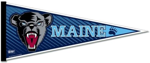 University of Maine Black Bears Soft Felt Pennant, Mascot Design, 12x30 Inch,... - Picture 1 of 1
