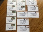 US POSTAL LOT OF 13 CRAWFORD NOTCH NH CONWAY SCENIC RAILWAY UNUSED 7 PC'S/ 6 ENV — photo 1