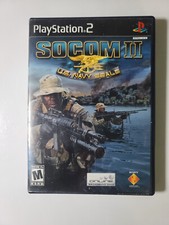 SOCOM II US NAVY SEALS SONY PLAYSTATION 2 PS2 VIDEO GAME, NO MANUAL BLACK LABEL