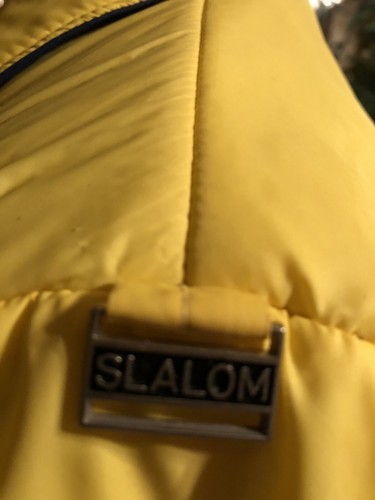 Slalom Ski Wear Womens Yellow ski Jacket Made in USA Front Zip Small/med Snow - Picture 8 of 8